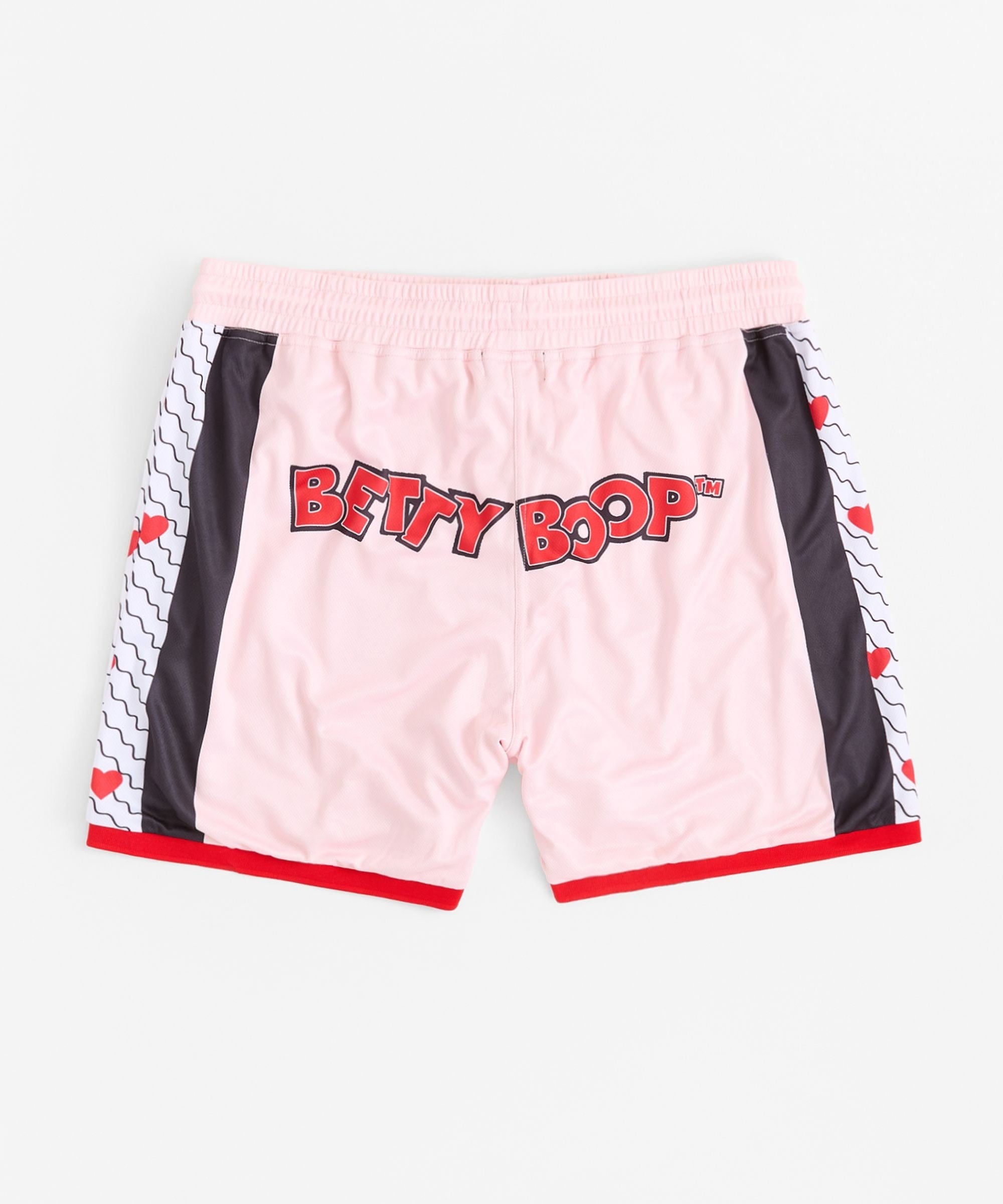 Betty Boop Sweetheart Women's Plus Size Basketball Mesh Shorts - Pink