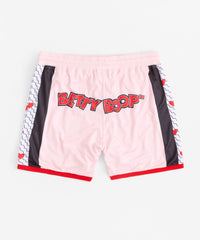 Betty Boop Sweetheart Women's Plus Size Basketball Mesh Shorts - Pink