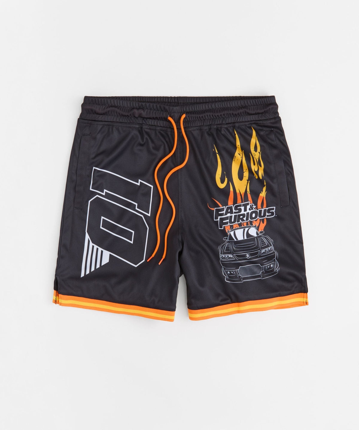 Fast & Furious Burnout Women's Basketball Mesh Shorts - Black