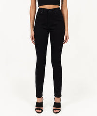 Evelyn Women's High-Waist Super Skinny Jeans - Black