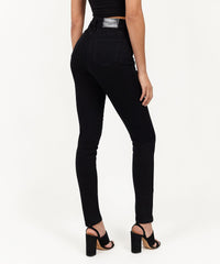 Evelyn Women's High-Waist Super Skinny Jeans - Black