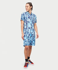 Aqua Shirt Shorts Set