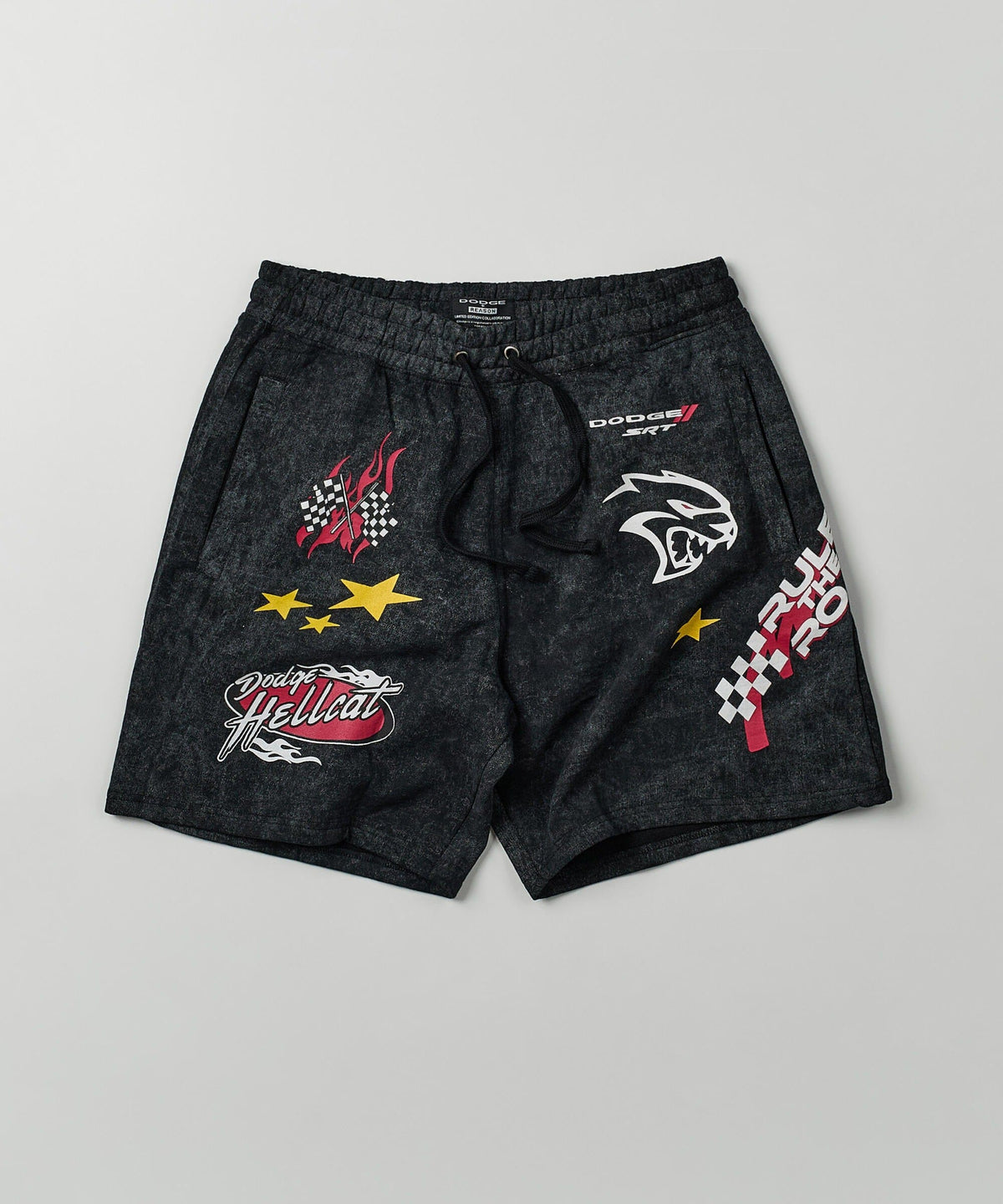 Dodge Hellcat Vintage Wash Short - Grey