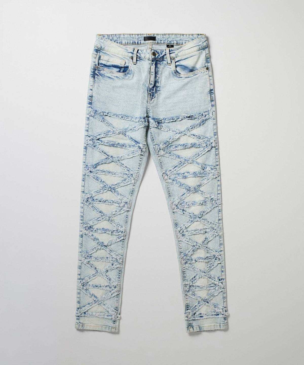 Crisscross Kids Distressed Skinny Jeans - Light Blue