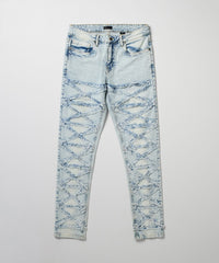 Crisscross Kids Distressed Skinny Jeans - Light Blue