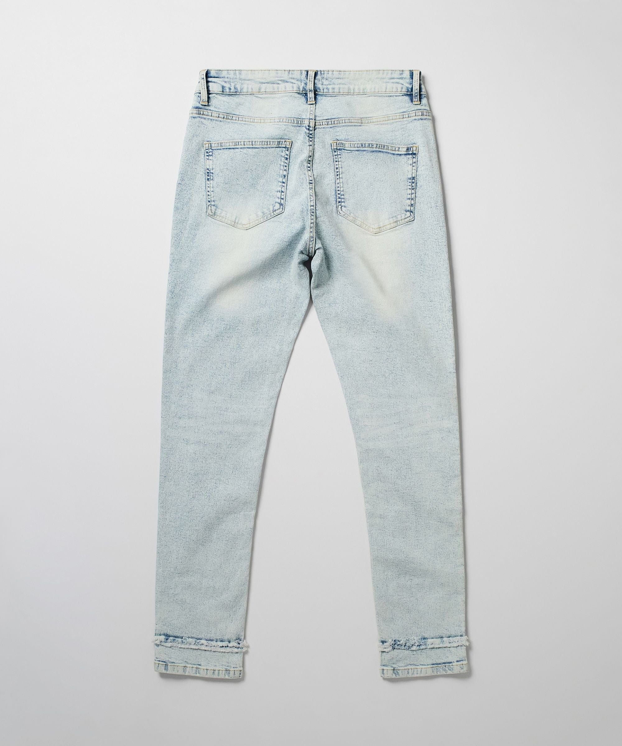 Crisscross Kids Distressed Skinny Jeans - Light Blue