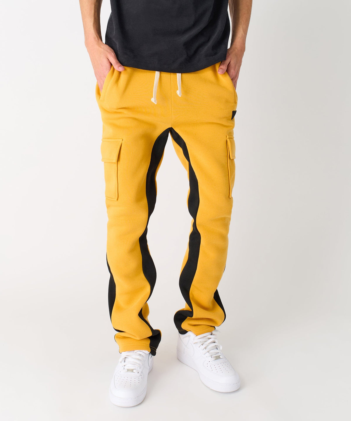 Flare Stacked Fleece Sweatpants - Timber