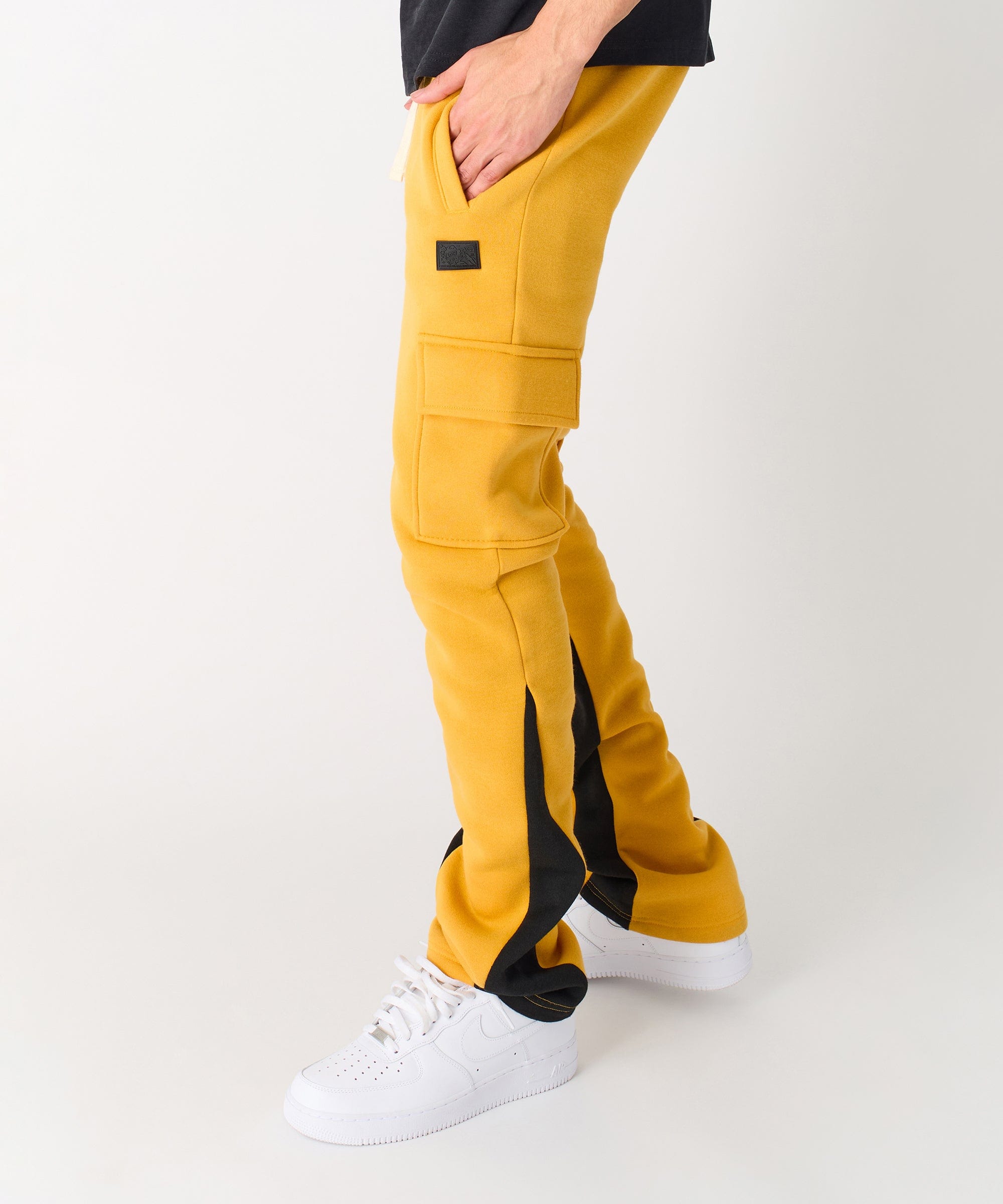 Flare Stacked Fleece Sweatpants - Timber