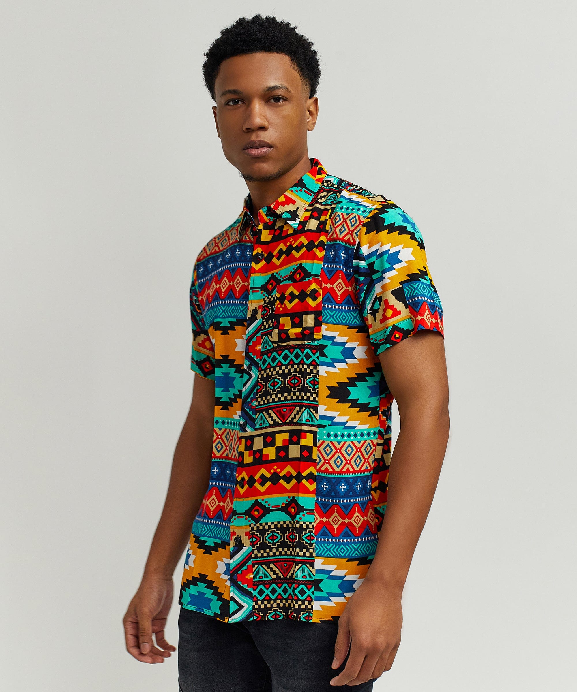 Aztec Print S/S Shirt