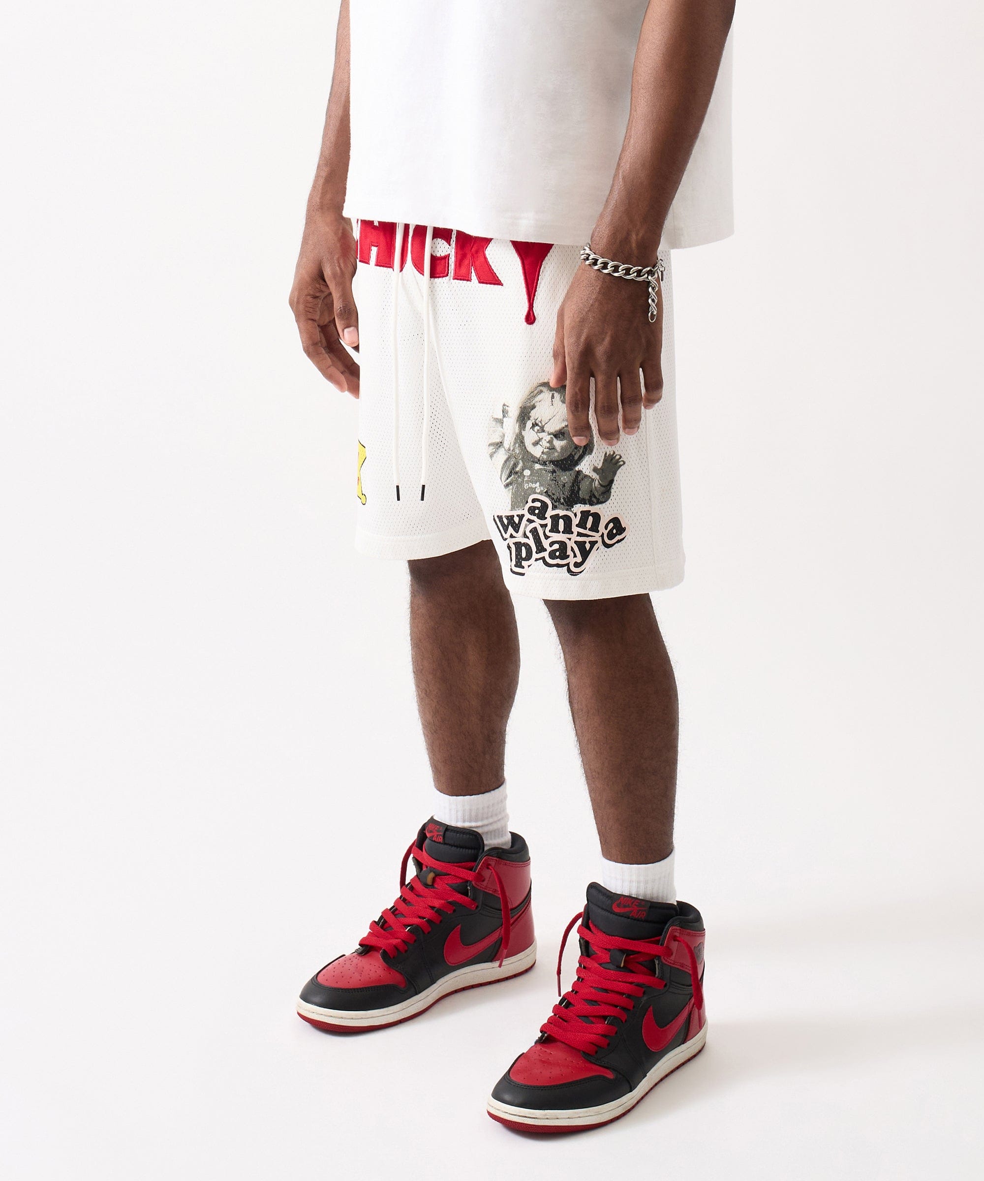 Chucky Mesh Short - White