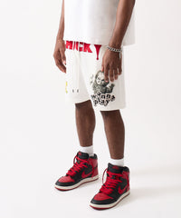 Chucky Mesh Short - White