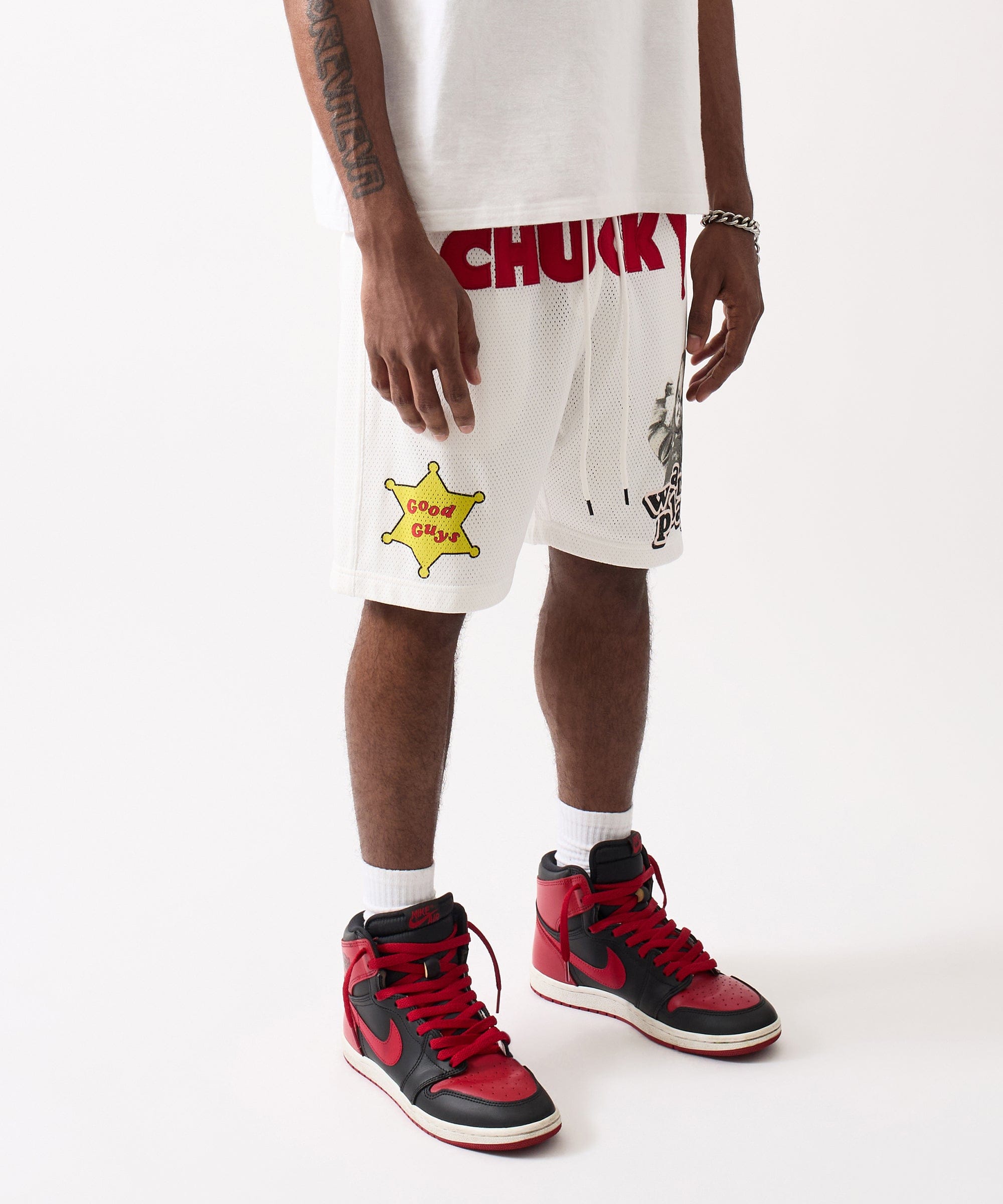 Chucky Mesh Short - White