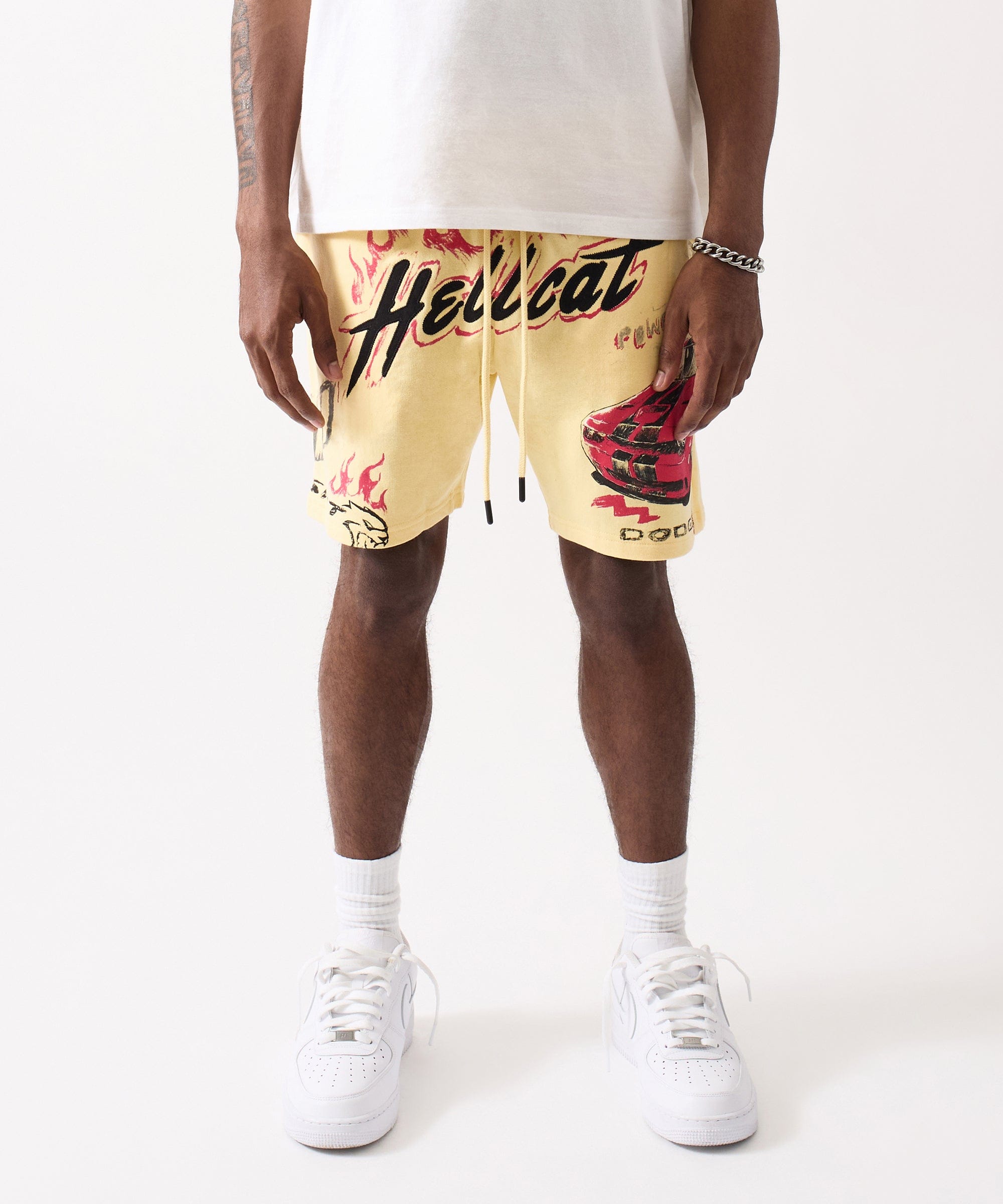 Dodge Hellcat Fleece Short - Tan