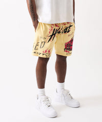 Dodge Hellcat Fleece Short - Tan