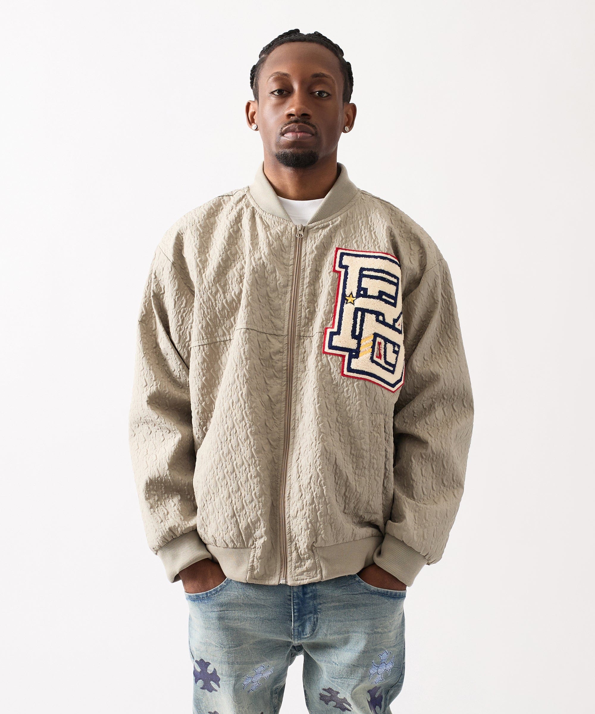 Coaches Chenille Jacket - Light Green
