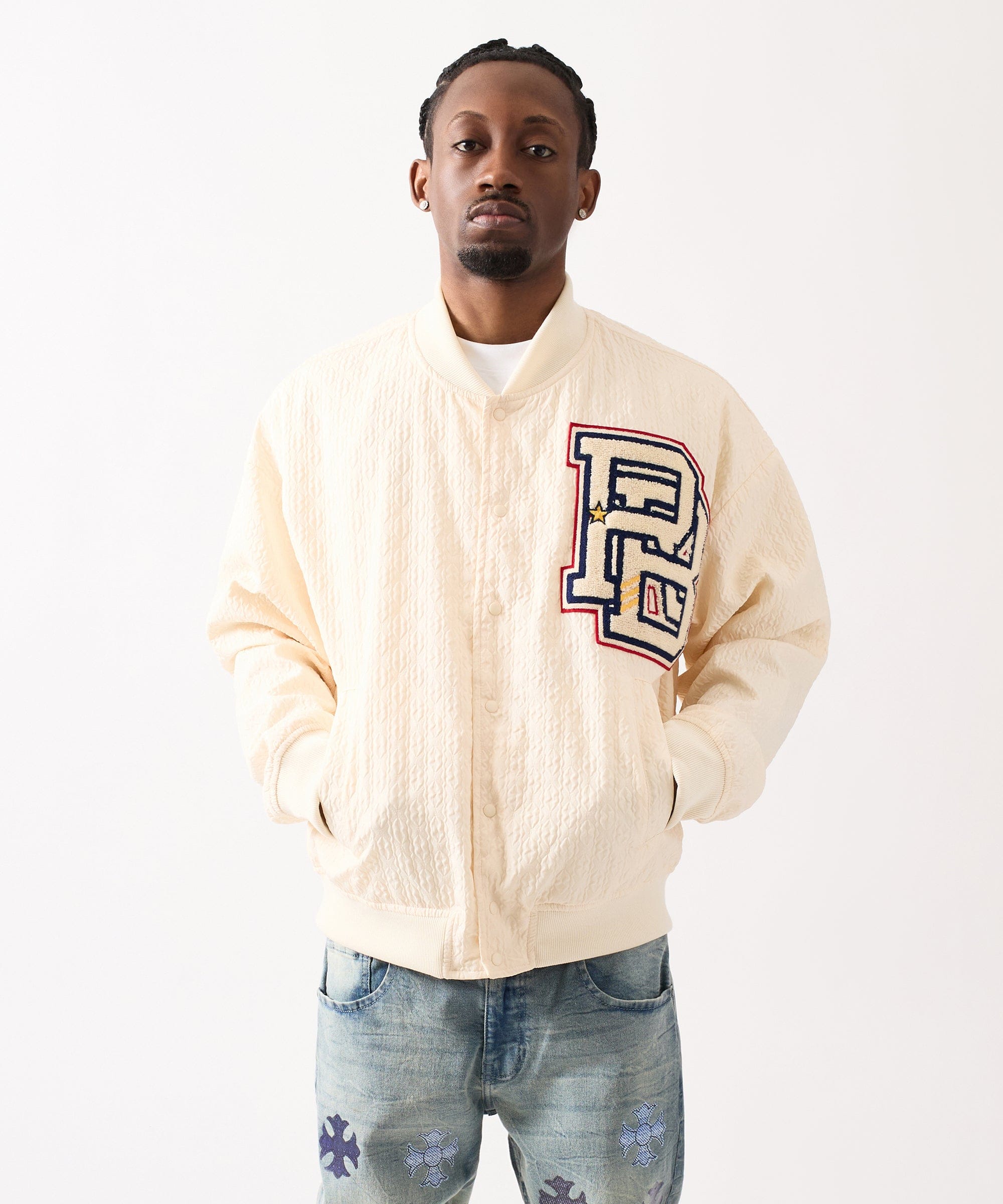 Coaches Chenille Jacket - White