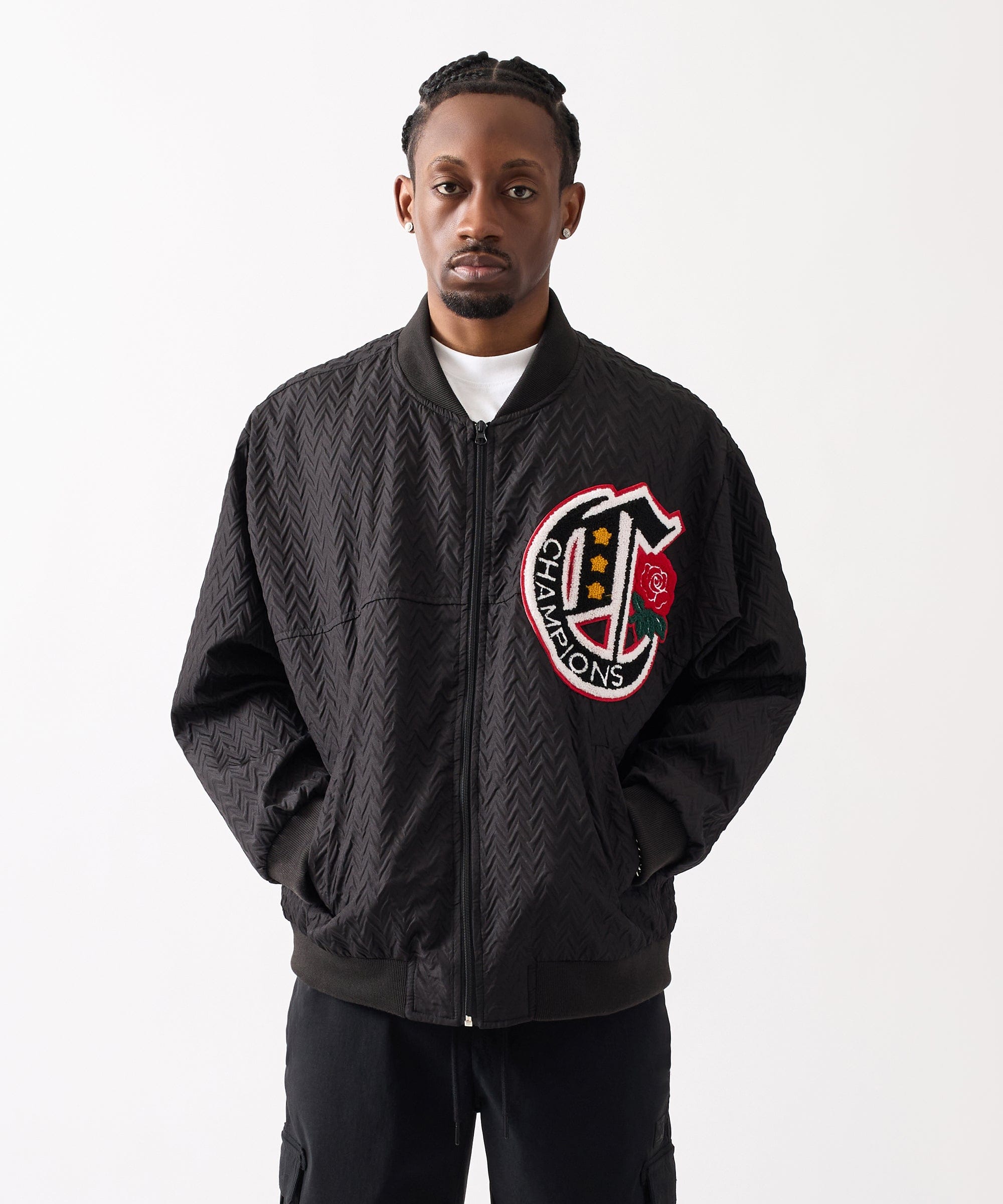 Coaches Chenille Jacket  - Black