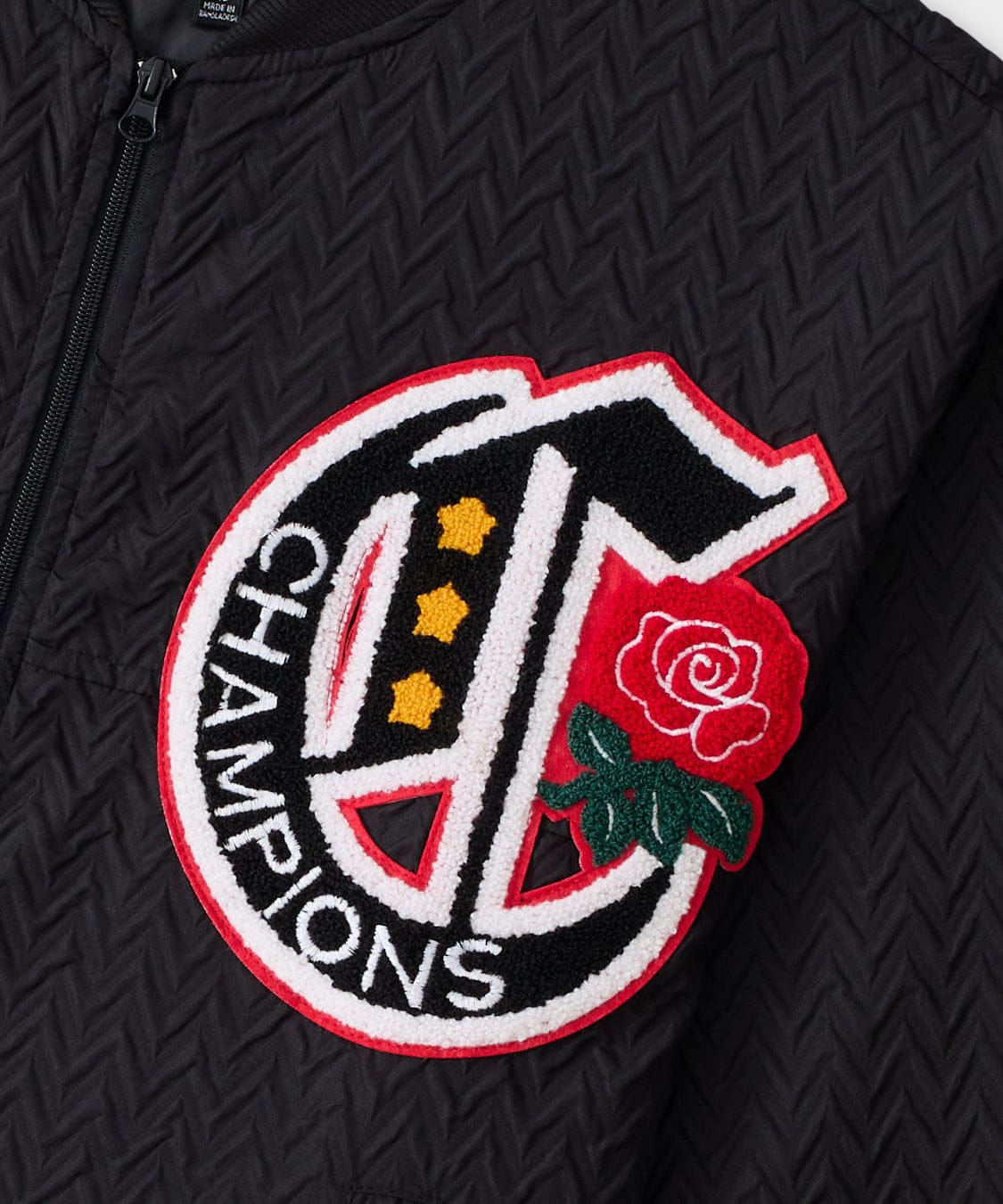 Coaches Chenille Jacket  - Black