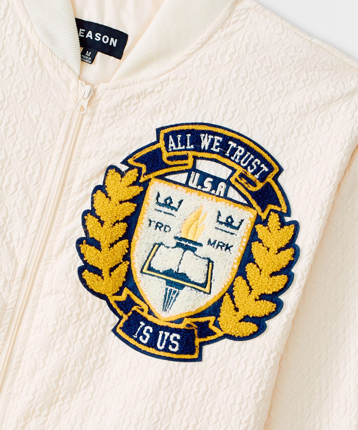 Coaches Chenille Jacket - Cream