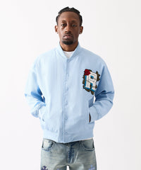 Coaches Chenille Jacket - Light Blue